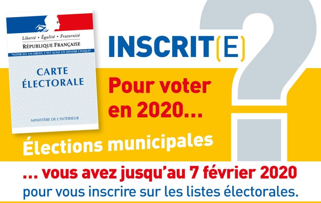 Inscriptions sur les listes électorales