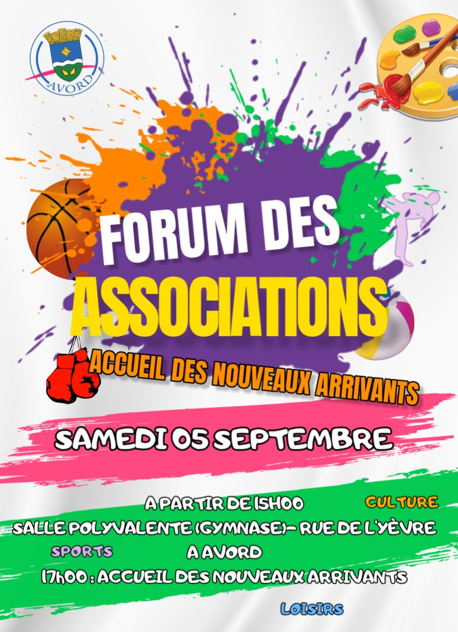 FORUM DES ASSOCIATIONS - ACCUEIL DES NOUVEAUX ARRIVANTS @ Salle polyvalente